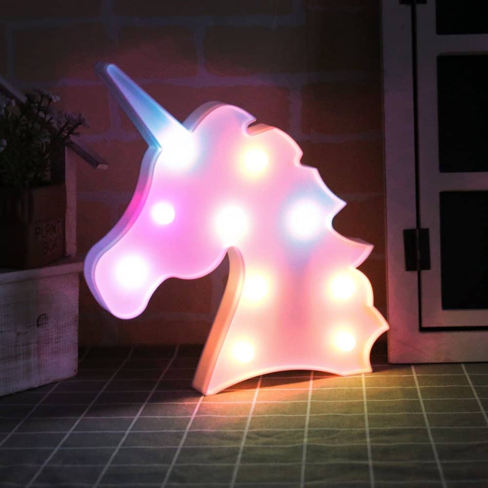 unicorn shape marquee light