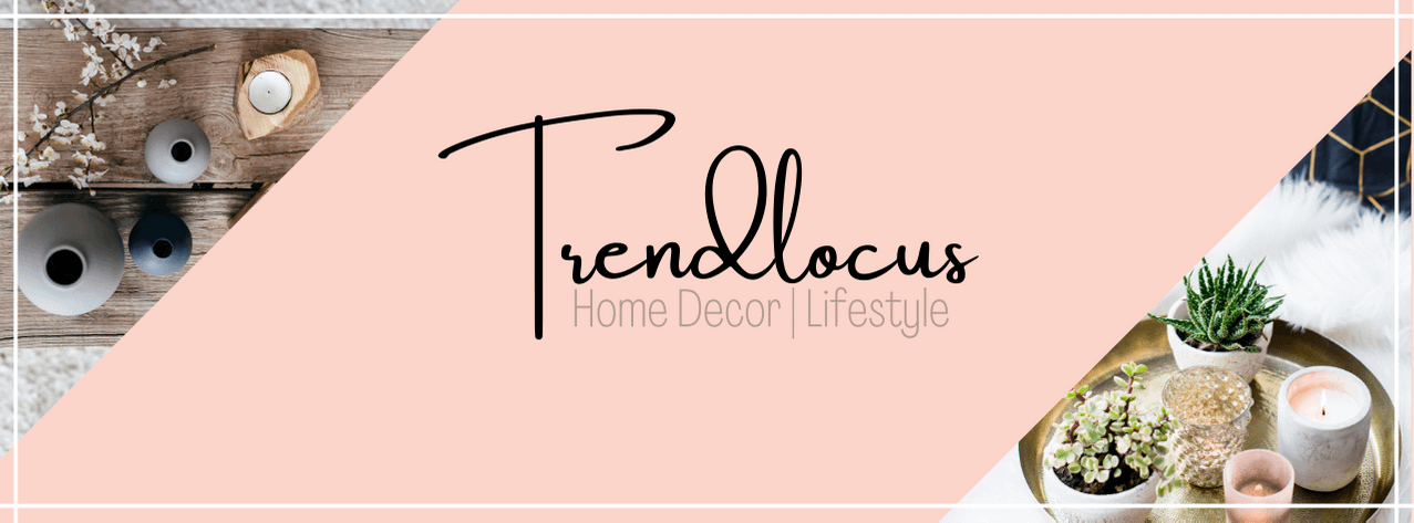 Trendlocus logo with pictures of home accents